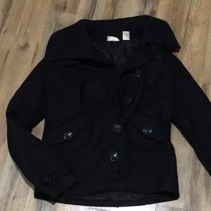 DKNY Jeans | Black Trench Coat | Sz M